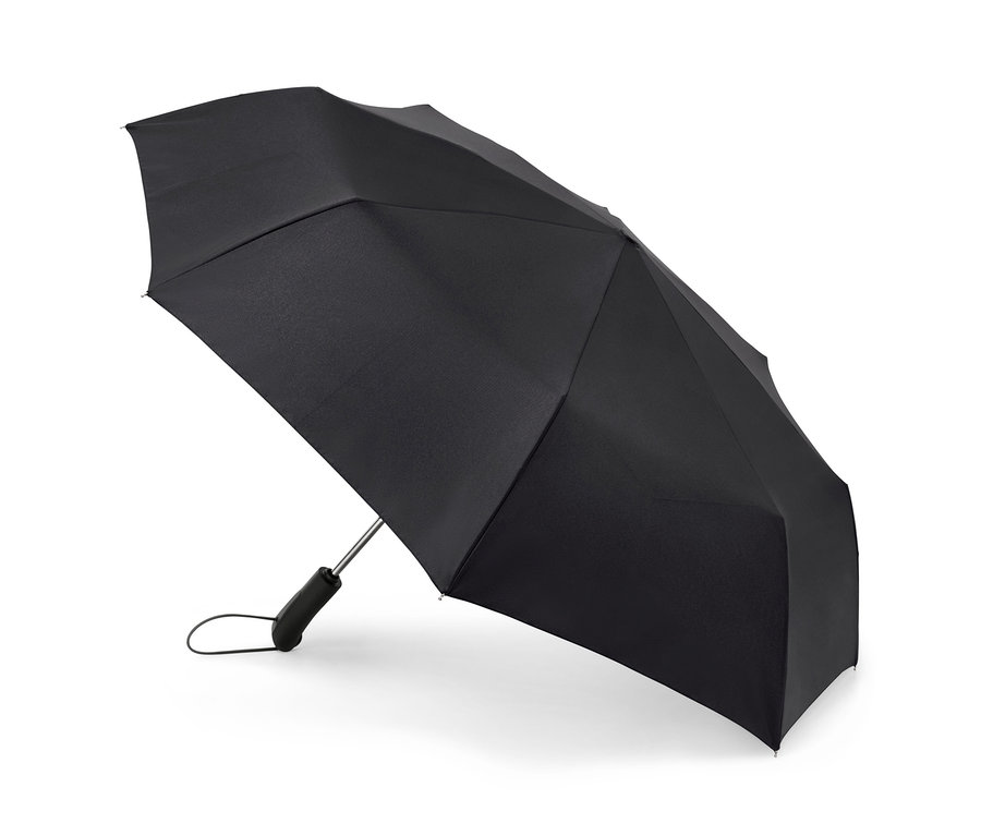 Parapluie de poche automatique ouvert.