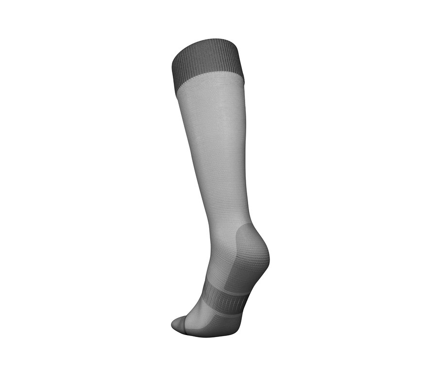 Chaussette thermique grise en laine mérinos.