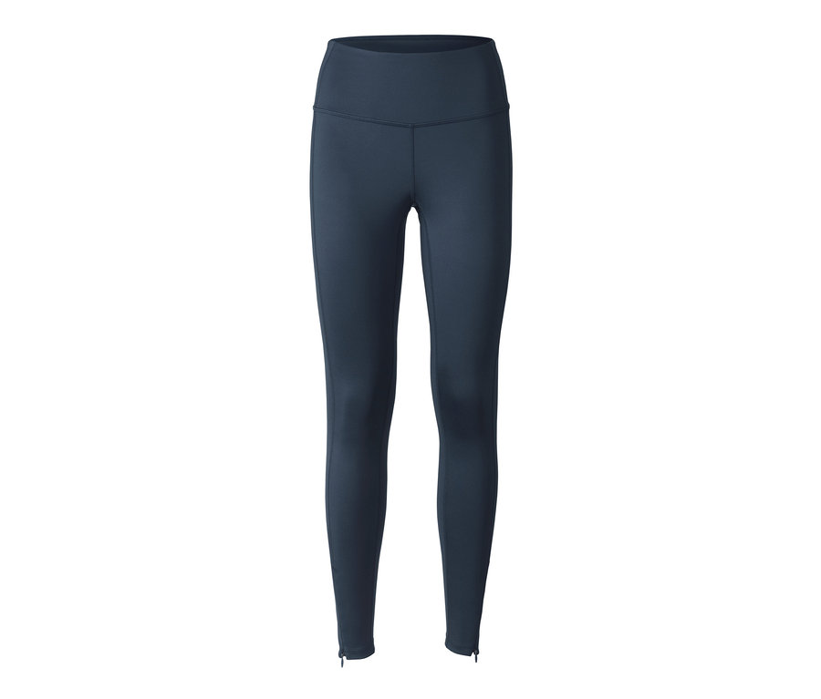Legging de sport modelant bleu.