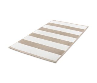 Beige-blanc à rayures