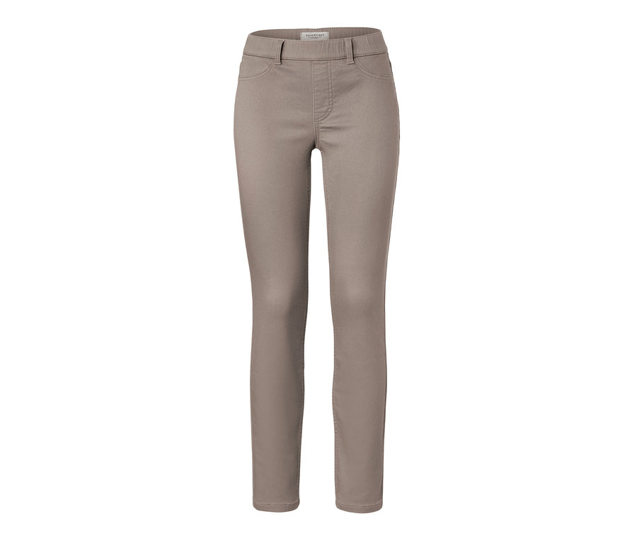 Treggings taupe, coupe « Nelly ».