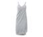 Robe-serviette grise avec bretelles.