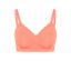Détail d'un soutien-gorge doux sans coutures, papaye.
