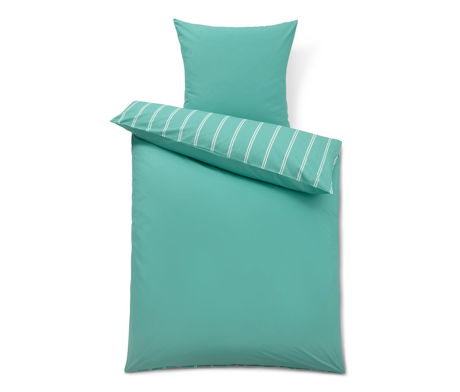 La parure de lit en renforcé vert clair comprend une grande taille et trois tailles normales.