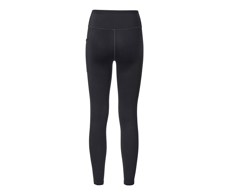 Legging thermique noir vu de dos.