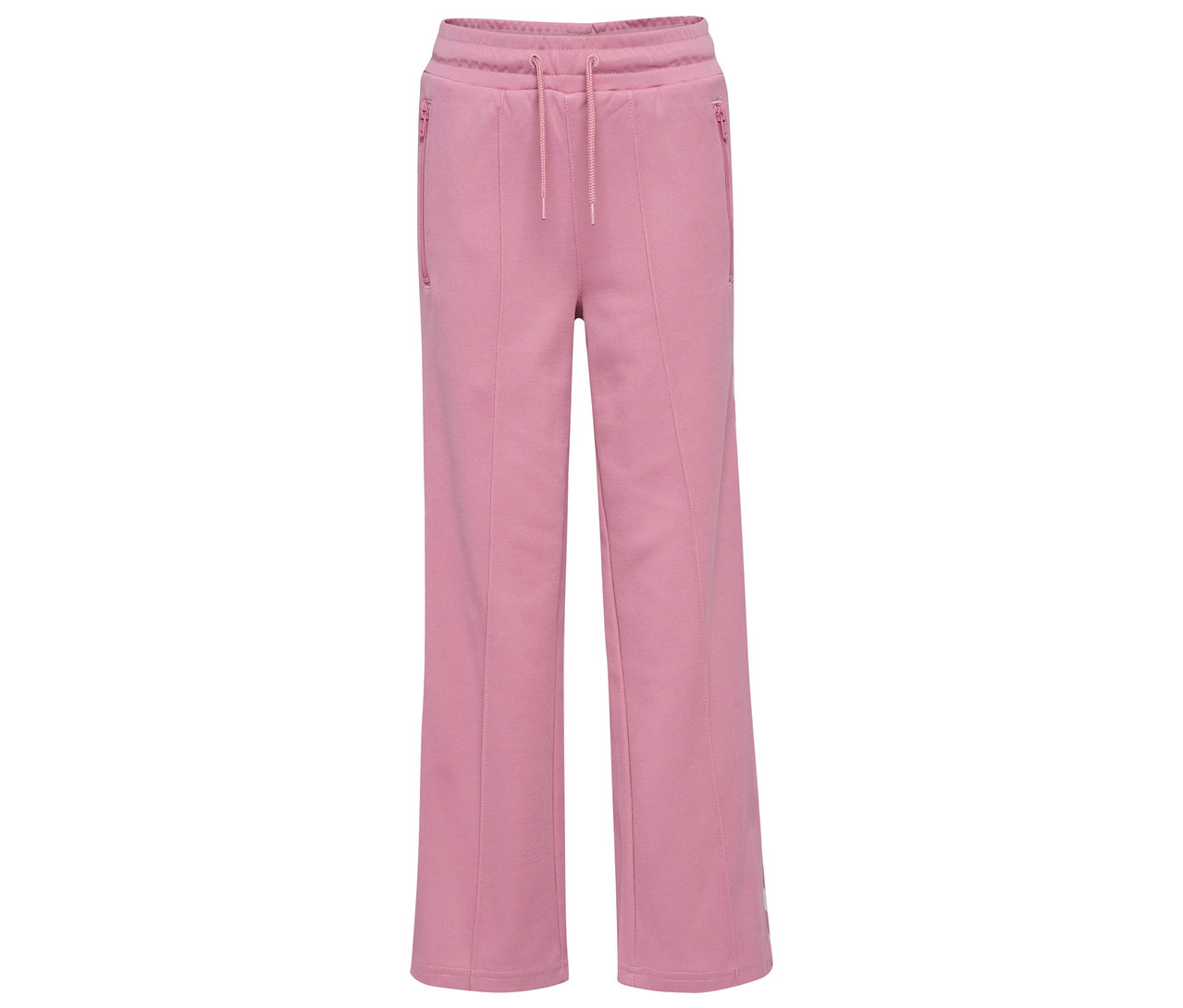 Pantalon de survêtement large rose HUMMEL HMLJR Archive Wideleg Poly Pants.