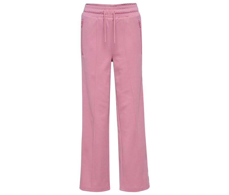 Pantalon de survêtement large rose HUMMEL HMLJR Archive Wideleg Poly Pants.