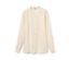 Blouse crème NAH/STUDIO en éco-viscose à manches longues et boutons.