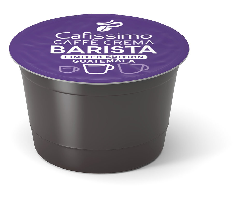 Une capsule individuelle de Cafissimo BARISTA Caffè Crema Guatemala.