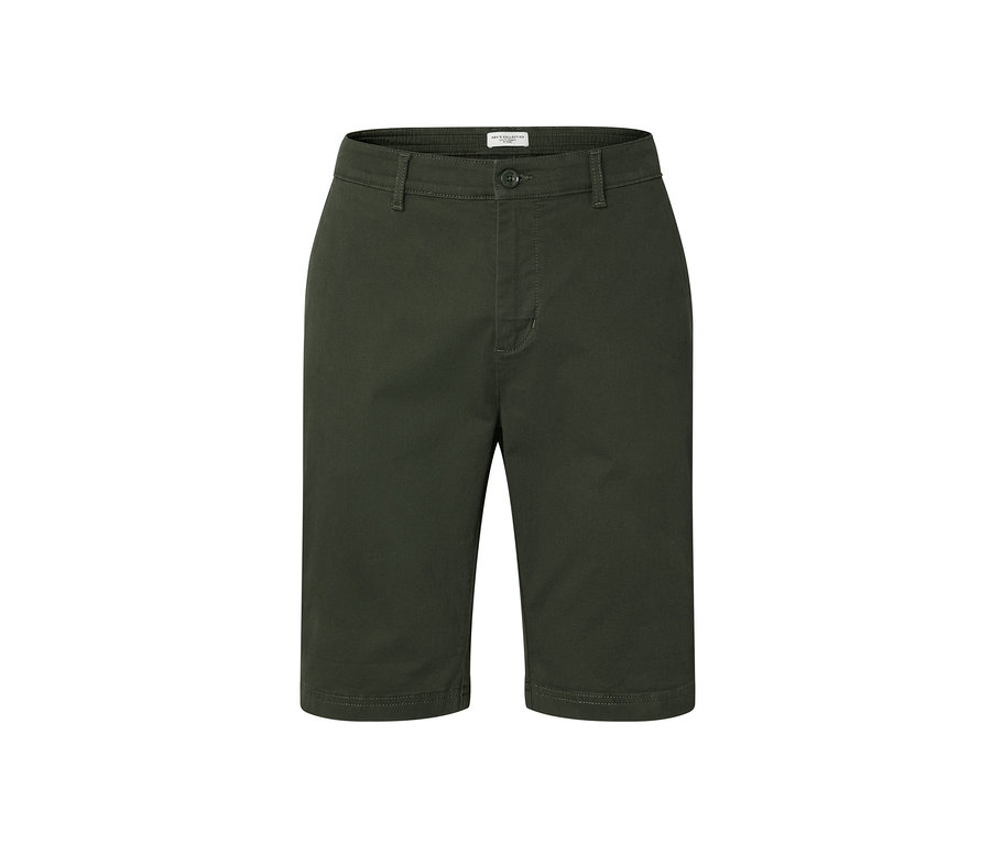 Short chino kaki.