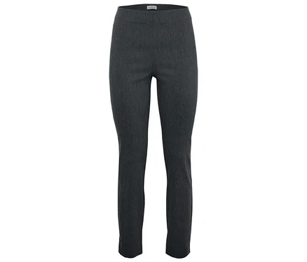 Leggings grises sur fond blanc.