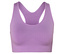 Soutien-gorge de sport violet à dos nageur.