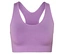 Soutien-gorge de sport violet à dos nageur.