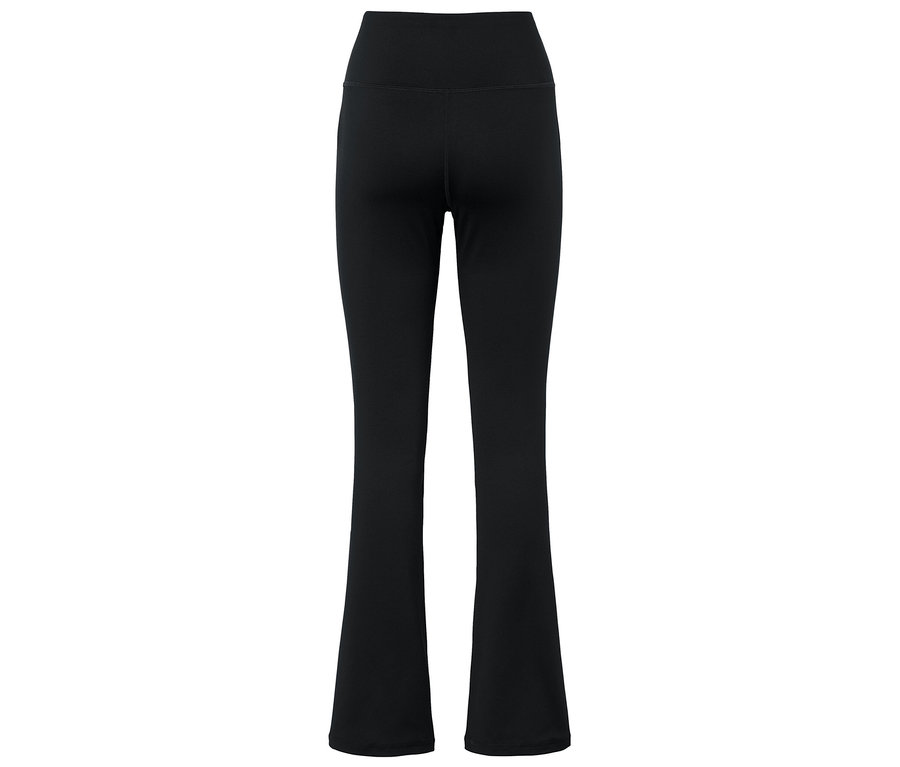 Legging noir évasé vu de dos.