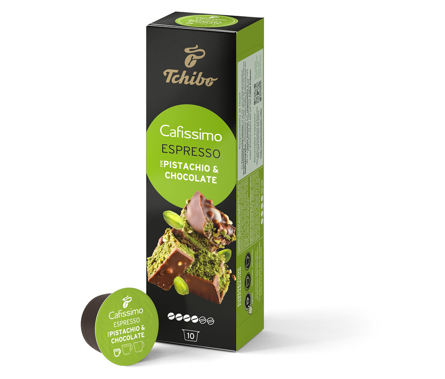 Cafissimo Flavoured Espresso - Pistachio & Chocolate – 10 capsules