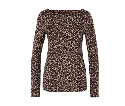 Haut à manches longues pour femmes avec motif animal.