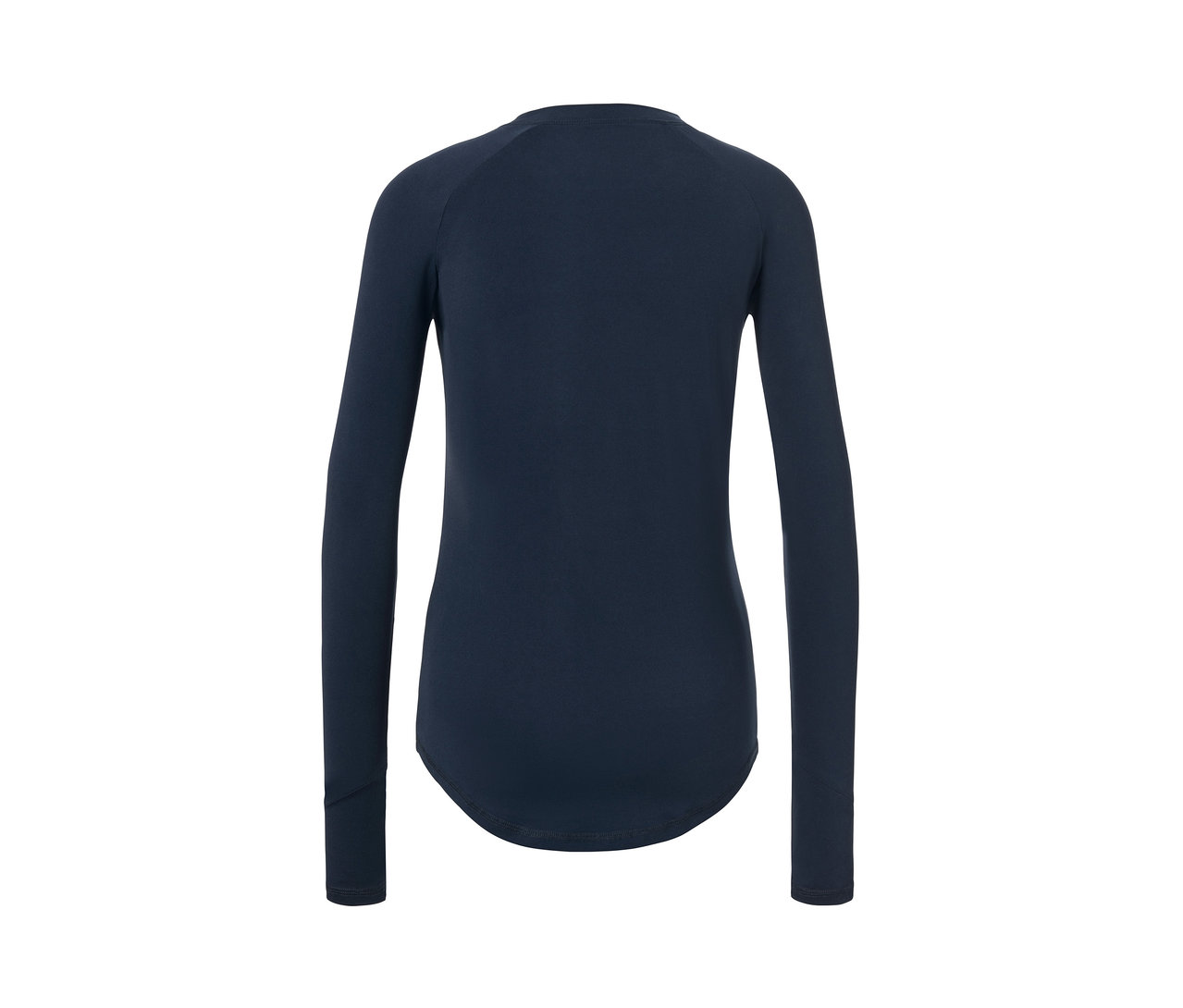 T-shirt fonctionnel bleu foncé à manches longues.