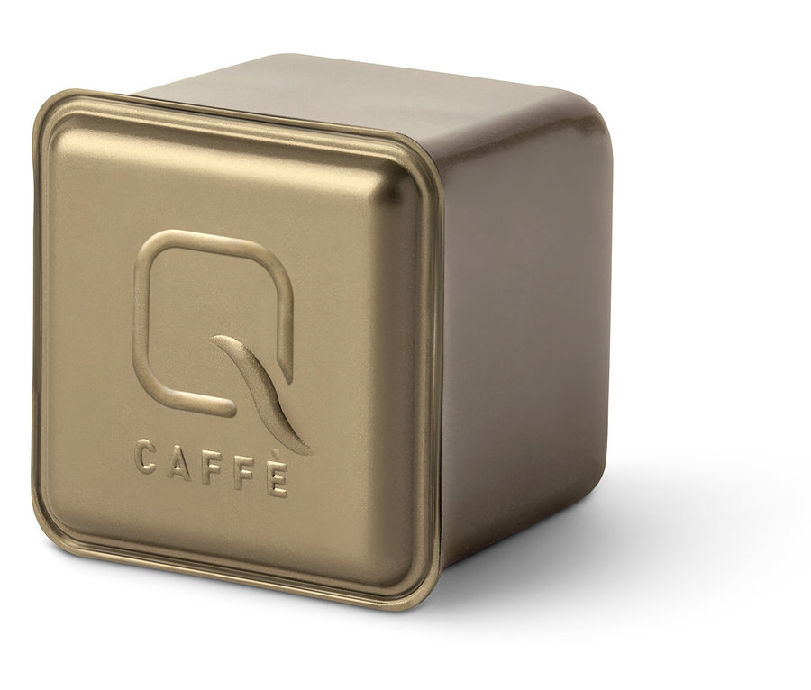 Boîte dorée de Qbo Caffè JABANA YIRGA.