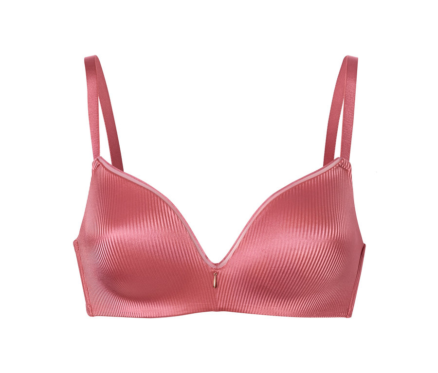 Soutien-gorge à coques souples rose.