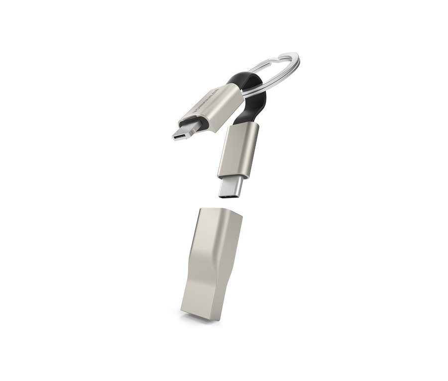 Gros plan d'un câble de charge 5 en 1 « High Five® Signature » Vonmählen.