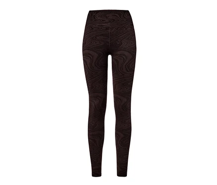 Un legging sans coutures foncé avec un motif.