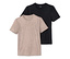 1x beige chiné, 1x noir