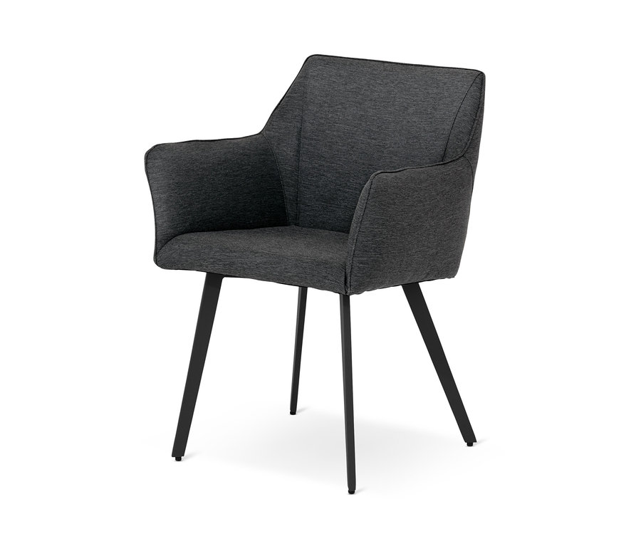 Fauteuil de salon gris en mousse quick dry foam et housse tex extérieur.