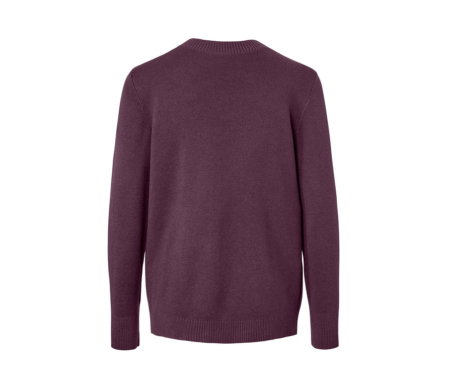 Vue détaillée de l'arrière d'un pull en maille.