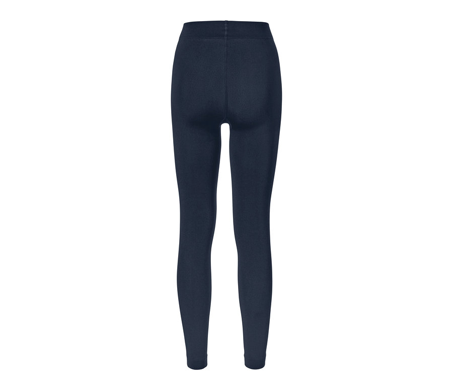 Legging thermique bleu marine vu de dos.