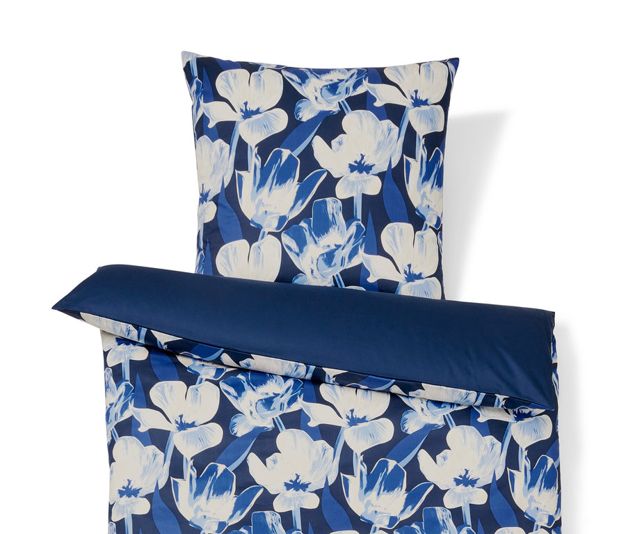 Parure de lit en satin à motif floral, taille normale et grande taille.