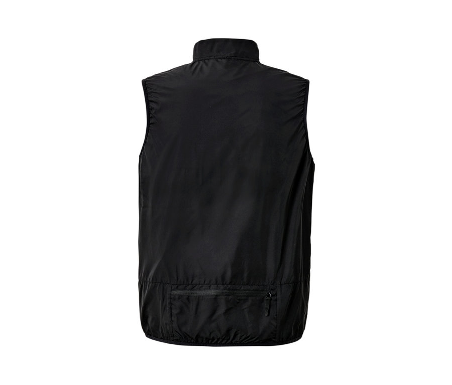 Gilet technique sans manches noir.