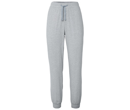 Pantalon de pyjama, gris-blanc à rayures