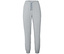 Pantalon de pyjama gris-blanc à rayures.