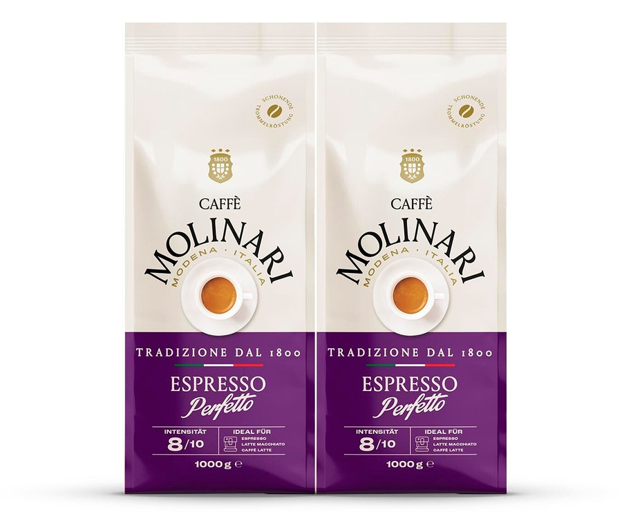 Caffè Molinari Espresso Perfetto en grains - 2 x 1 kg