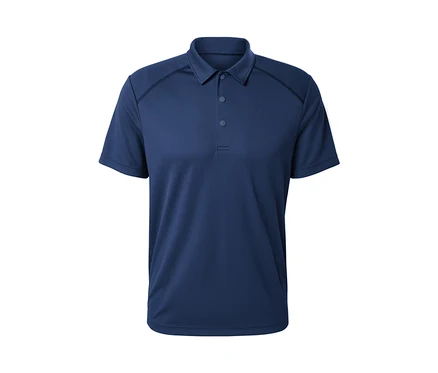 Polo fonctionnel bleu.