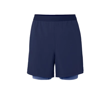 Short fonctionnel 2 en 1 bleu marine.