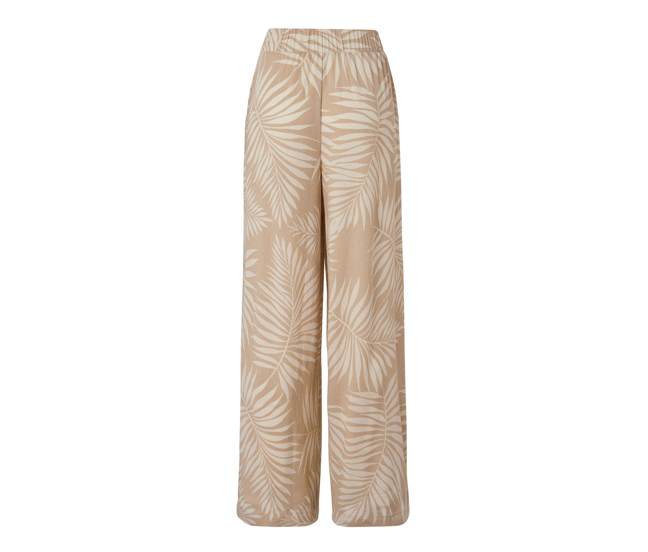 Pantalon palazzo structuré avec imprimé intégral.