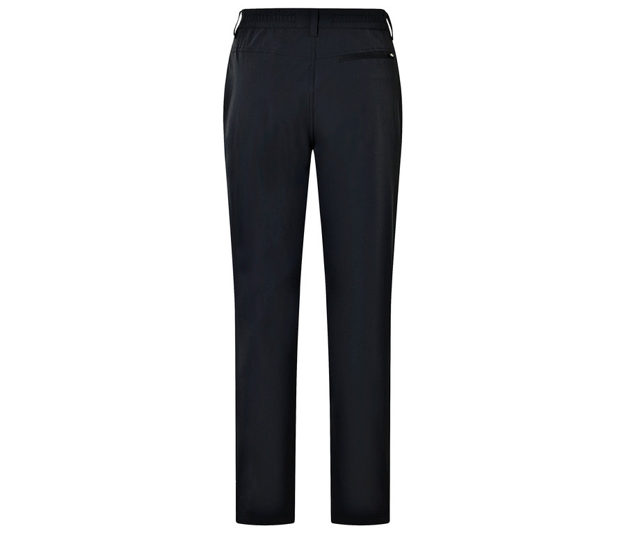 Vue arrière d'un pantalon noir.