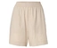 Short beige avec taille élastique.