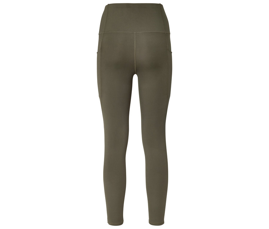 Pantalon couleur kaki, photographié de dos.