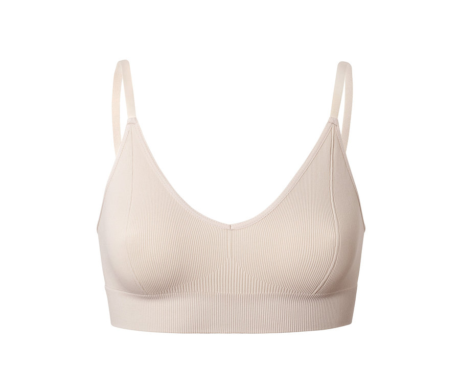 Gros plan d'une brassière sans coutures.