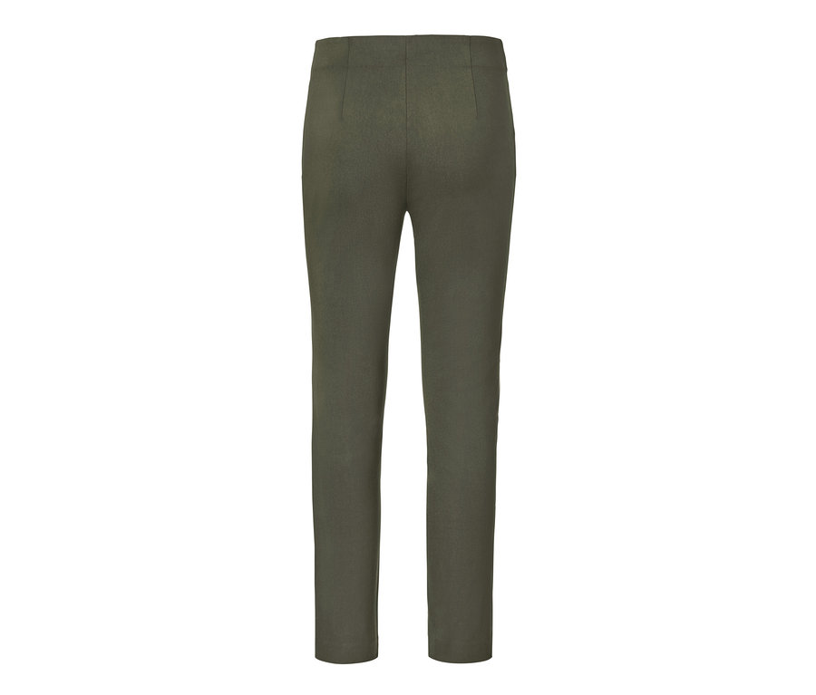 Vue détaillée de l'arrière d'un pantalon stretch.
