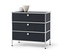 Commode en métal noire « CN3 » avec 3 tiroirs.