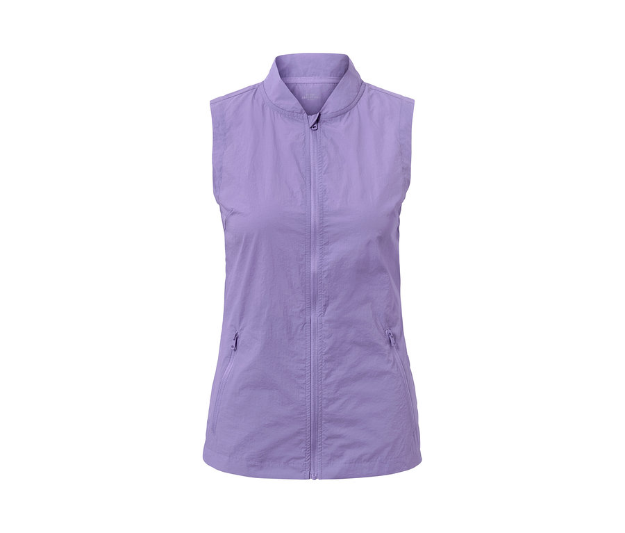 Veste de sport 3-en-1 violette zippée.