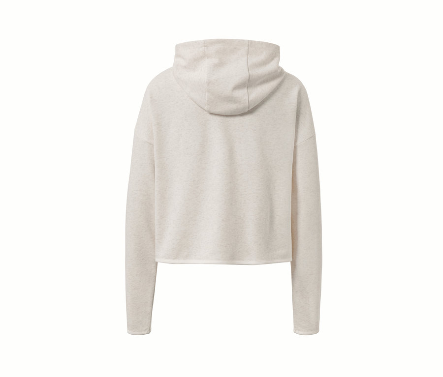 Vue arrière d'un pull molletonné.