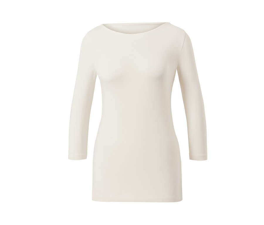 T-shirt blanc manches 3/4.