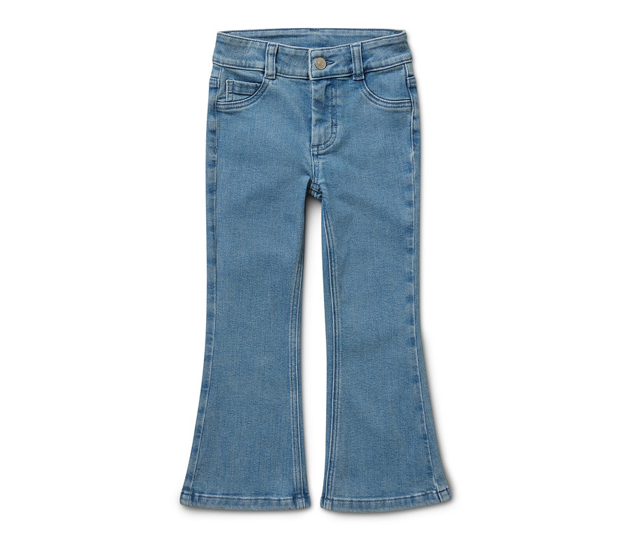 Jeans bleu clair pour enfant ‒ Fit « Emma » sur fond blanc.
