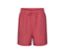 Short framboise avec taille élastique et cordon de serrage.
