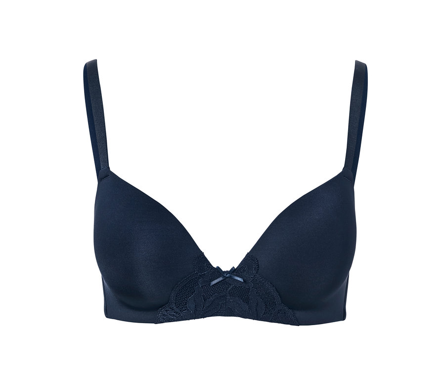 Soutien-gorge à coques souples bleu.