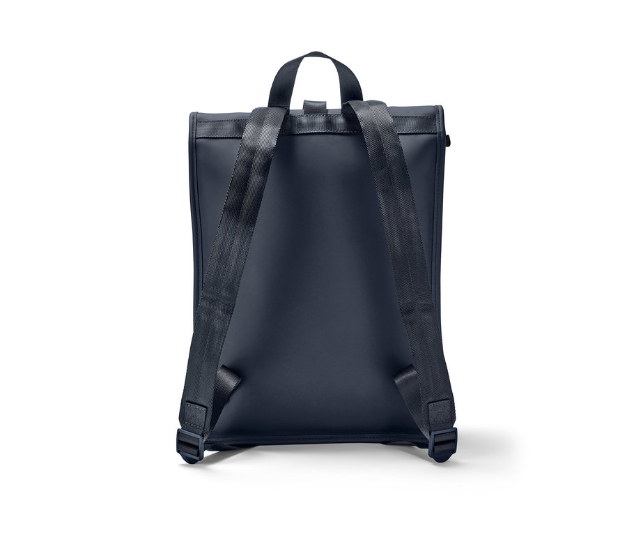 Vue arrière d'un sac à dos de pluie.